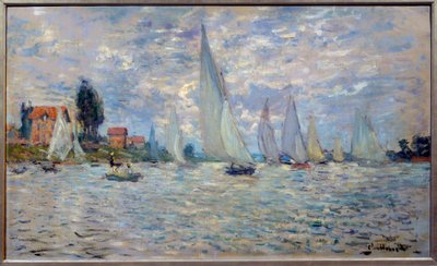 Båtarna. Regates a Argenteuil-målning av Claude Monet (1840-1926) 1874 Sön. 0,6x1 m Paris, musee d