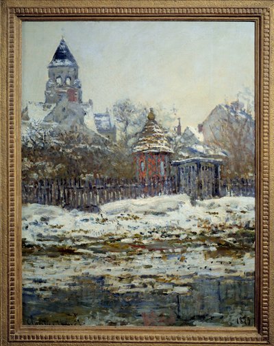 Kyrkan i Vetheuil. Målning av Claude Monet (1840-1926) av Claude Monet