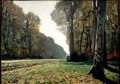 Trottoaren i Chailly (Fontainebleau), ca 1865 (olja på duk) av Claude Monet