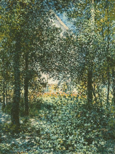 Thicket: The House of Argenteuil, 1876 av Claude Monet