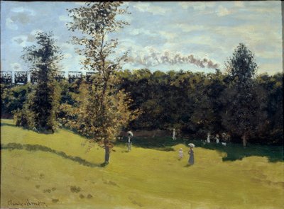 Tåg på landsbygden, ca 1870 (olja på duk) av Claude Monet