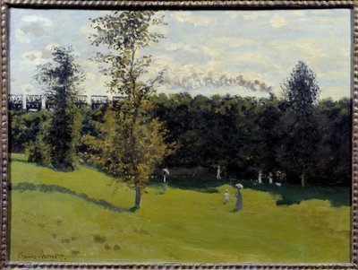 Tåg på landsbygden Målning av Claude Monet (1840-1926) 1870 Sön. 0,5x0,65 m Paris, Musee d