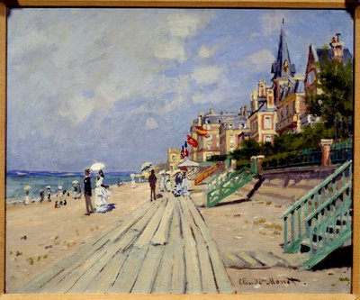 Trouville Beach. Målning av Claude Monet (1840-1926) av Claude Monet