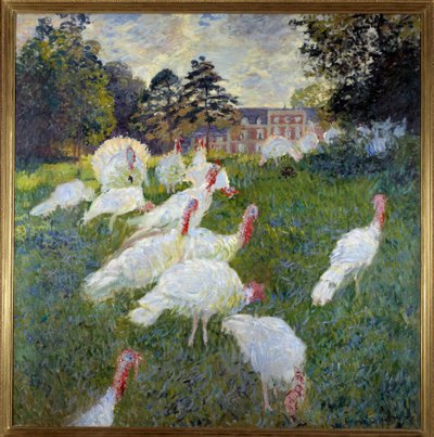 Kalkoner (Utsikt över slottet Rottembourg i Montgeron) Målning av Claude Monet (1840-1926) 1877 Sön. 1,74x1,72 m Paris, Musee d