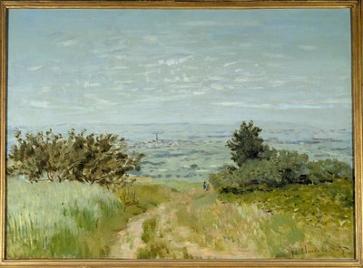 Utsikt från slätten till Argenteuil, Sannois sluttningar 1872. Målning av Claude Monet (1840-1926) av Claude Monet