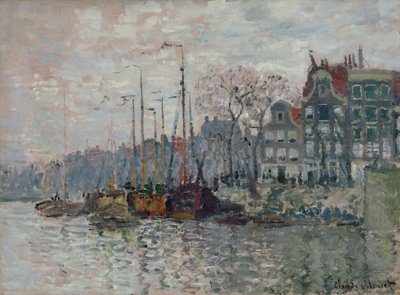 Utsikt över Amsterdam av Claude Monet