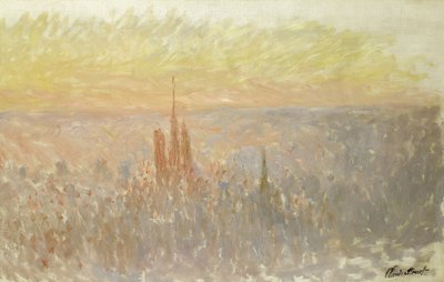Utsikt över Rouen av Claude Monet