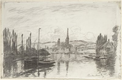 Utsikt över Rouen, 1883 av Claude Monet