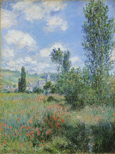 Utsikt över Vetheuil av Claude Monet
