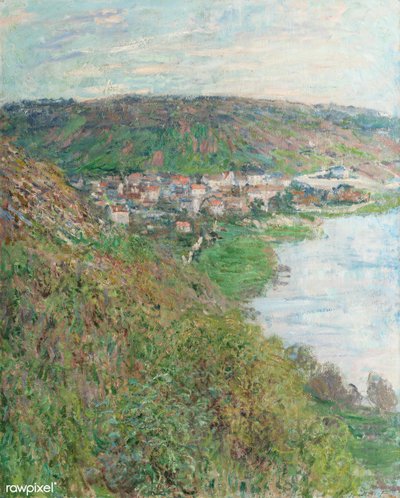 Utsikt över Vétheuil av Claude Monet