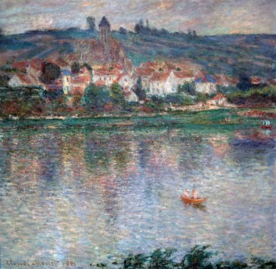 Village Vétheuil, 1901 av Claude Monet