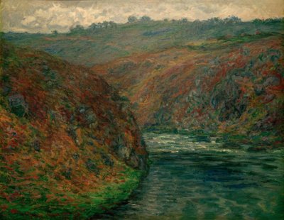 Utsikt över Creuse, mörkt väder av Claude Monet