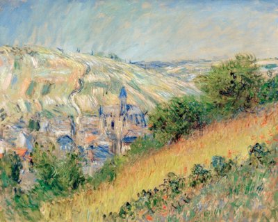 Vue de Vetheuil (Utsikt över Vetheuil sur Seine) av Claude Monet
