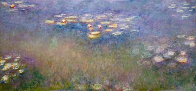 Näckrosor (Agapanthus) ca 1915-26 (olja på duk) av Claude Monet