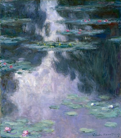 Näckrosor (Nympheas) 1907 (olja på duk) av Claude Monet
