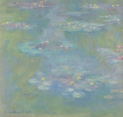 Näckrosor; Nympheas, 1908 av Claude Monet