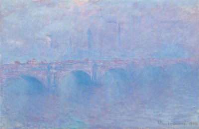 Waterloo Bridge, effekt av brouillard av Claude Monet