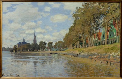 Zaandam. 1871. (0,48 x 0,73 cm) Holländskt landskap. Olja på duk av Claude Monet (1840-1926). Musee d