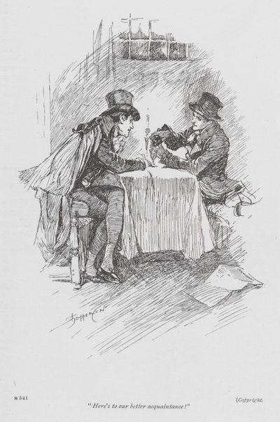 Illustration till Lavengro av George Borrow (litografi) av Claude Shepperson