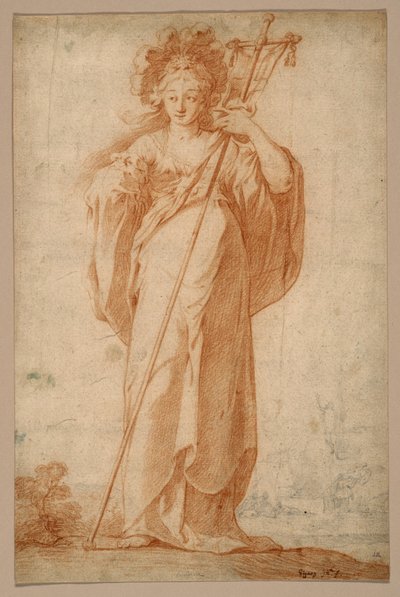 The Cuman Sibyll, c.1630 av Claude Vignon