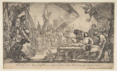 The Martyrdom of St. Lawrence, ca. 1627. av Claude Vignon