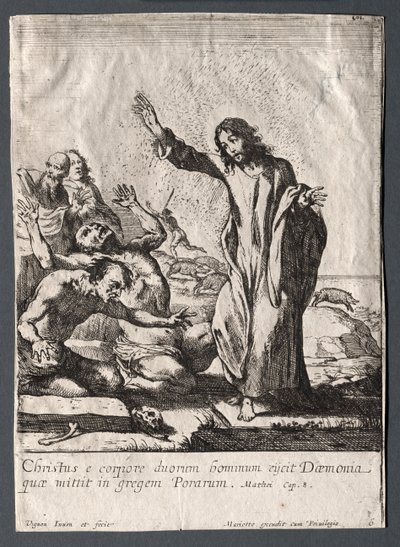 Jesu Kristi mirakel: Kristus befriar de besatta av Claude Vignon