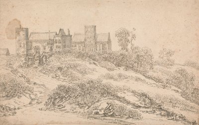 En Tudor herrgård och kyrka av Claude de Jongh