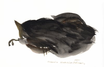 Sovande katt, 1985 (akvarell) av Claudia Hutchins Puechavy