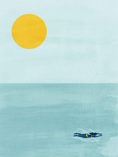 Ocean Sun Swimmer av Claudia Spano'