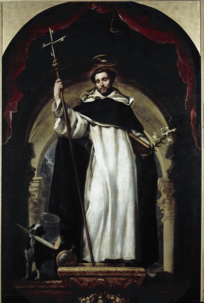 Saint Dominic (olja på duk av Claudio Coello