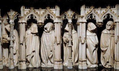 De ångerfulla i Filip den hårdes grav (1342-1404) Skulptur av Claus Sluter (1350-1406) 1400-talet. Dijon, Museum of Fine Arts av Claus Sluter
