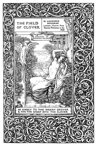 Titelsida till The Field of Clover, 1899. av Clemence Housman
