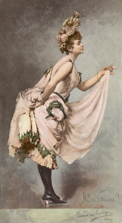 Mlle Nitouche (färglitografi) av Clemens von Pausinger