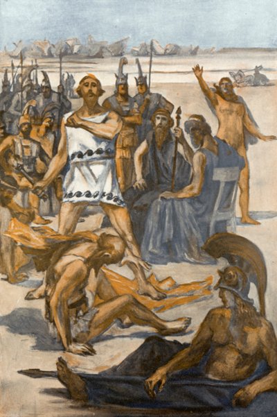 Illustration till Iliaden av Homeros av Clement Goutier