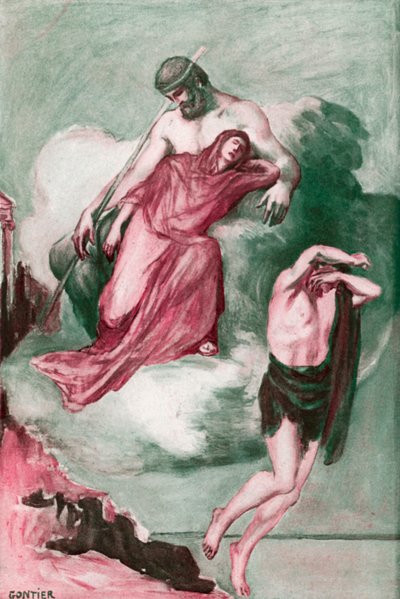 Illustration till Iliaden av Homeros av Clement Goutier