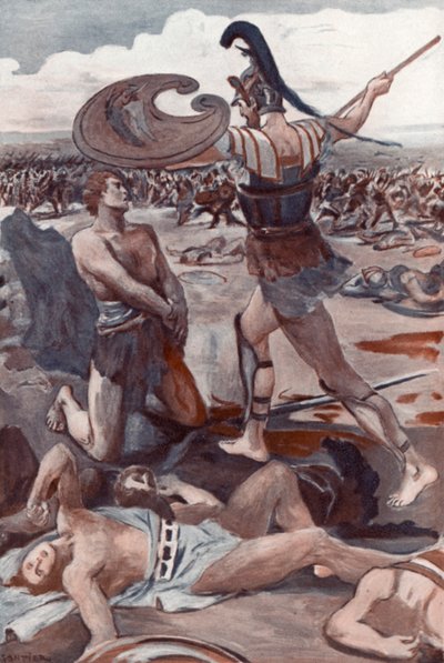 Illustration till Iliaden av Homeros av Clement Goutier