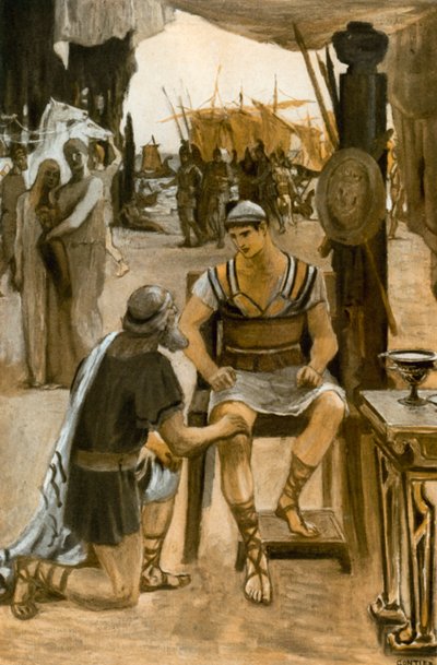 Illustration till Iliaden av Homeros av Clement Goutier