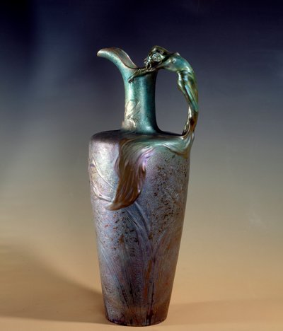 Art Nouveau: lergods och metallkrona av Clement Massier (1845-1917) 1893-1894 Paris, Musee d