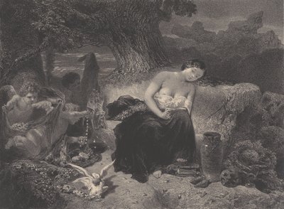 Frestelse, ca. 1850. av Célestin Nanteuil