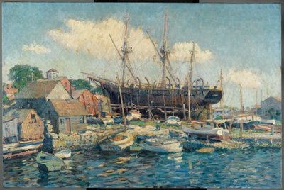 Ett valskepp på Marine Railway i Fairhaven av Clifford Warren Ashley