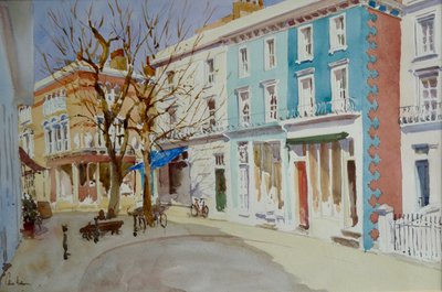 Clarendon Cross, solen i mars 2003 (akvarell) av Clive Wilson