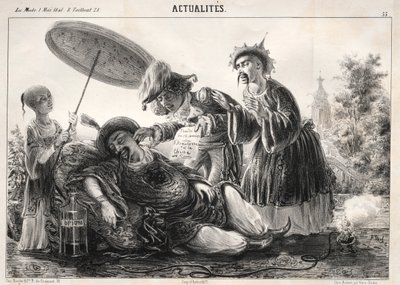 Nyheter: -- Säg det! Så säg! himmelske kejsare...., 1841. av Clémente Pruche