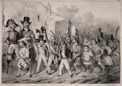 Nyheter: Bra! Brats vill också ha det! när vi talar om krig!..., 1840. av Clémente Pruche
