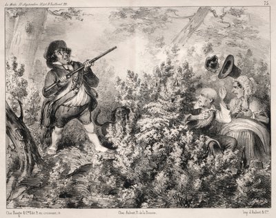 Nyheter: Invigningen av jakten, 1840. av Clémente Pruche