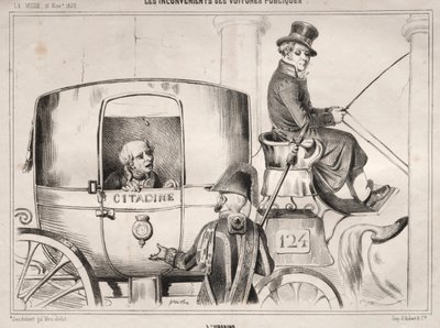 Nyheter: Nackdelarna med offentliga bilar: Lurbaine, 1839. av Clémente Pruche