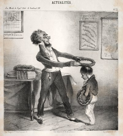 Aktualitet: Prisutdelningar, 1841. av Clémente Pruche
