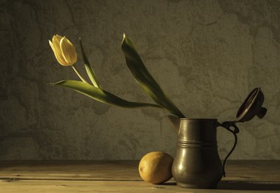 Stilleben med gula tulpaner av Codruta Georgescu