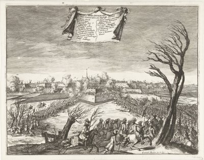 Stormning och erövring av Coevorden den 30 december 1672 Erövringen av Coevorden och Deßelfs Casteel (titel på objektet) av Coenraet Decker