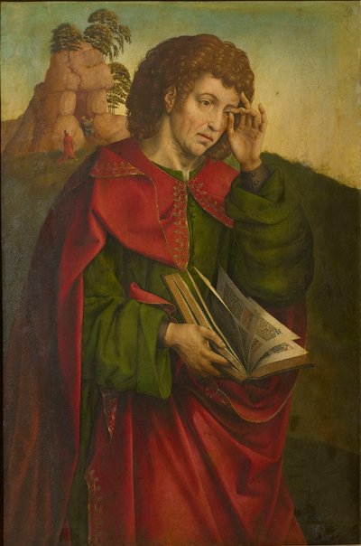 Den helige Johannes evangelisten gråter, ca. 1500. av Colijn de Coter