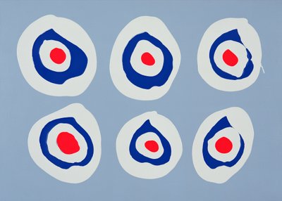 Revolver, 1998 (akryl på duk) av Colin Booth